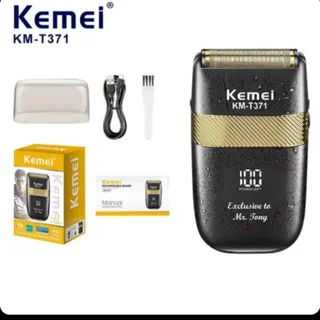 ماشین اصلاح موی صورت شارژی کیمی مدل KM-T371 با تیغه استیل ضد زنگ، قابلیت اصلاح با شماره صف 102951190