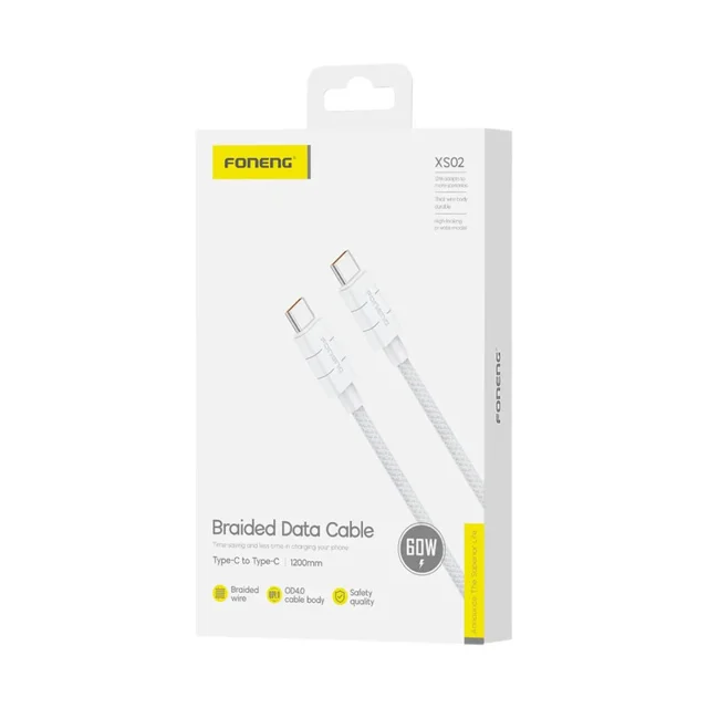 کابل USB-C فوننگ مدل XS02 طول 1.2 متر 102862010