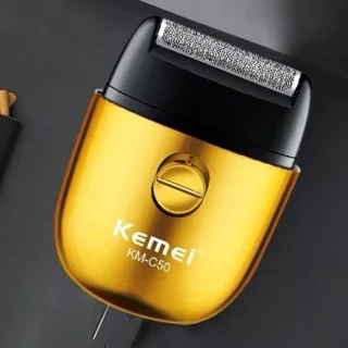 ماشین اصلاح موی صورت کیمی مدل KM-c50 با تیغه تیتانیوم، قابلیت اصلاح صفر زن فویلی، شارژی و  102951331