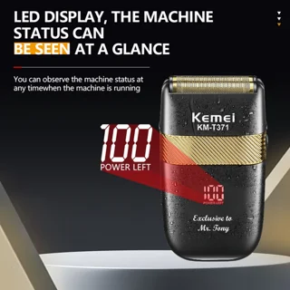 ماشین اصلاح موی صورت شارژی کیمی مدل KM-T371 با تیغه استیل ضد زنگ، قابلیت اصلاح با شماره صف 102951188