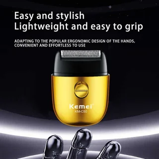 ماشین اصلاح موی صورت کیمی مدل KM-c50 با تیغه تیتانیوم، قابلیت اصلاح صفر زن فویلی، شارژی و  102951287