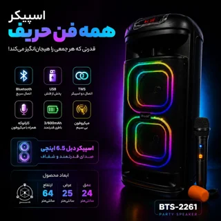 اسپیکر بلوتوثی قابل حمل برودو مدل Bts 2261 103047739