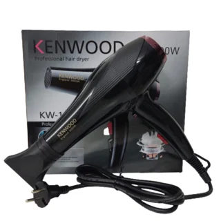 سشوار خانگی 2400 وات کنوود مدل KW-1011، موتور AC، وزن 500 گرم، المنت تیتانیوم، دارای سری م 102951729