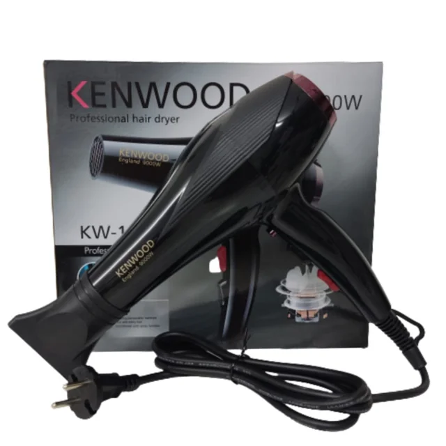 سشوار خانگی 2400 وات کنوود مدل KW-1011، موتور AC، وزن 500 گرم، المنت تیتانیوم، دارای سری م 102951729