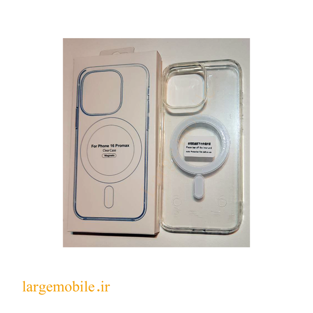 کاور شفاف مگ سیف دار مناسب برای اپل iphone16promax