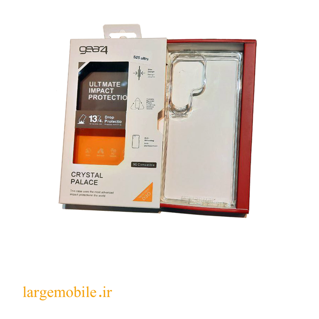 کاور gear4 شفاف مناسسب برای گوشی سامسونگ s25ultra