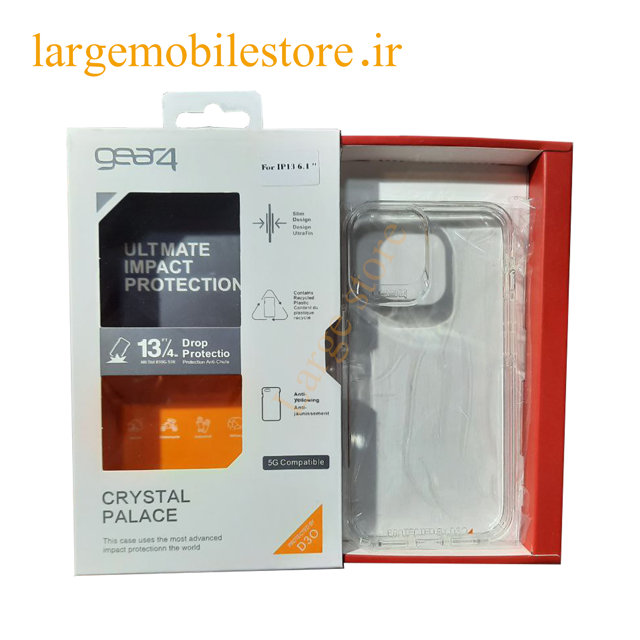 کاور gear4 مدل شفاف مناسب گوشی اپل iphone13