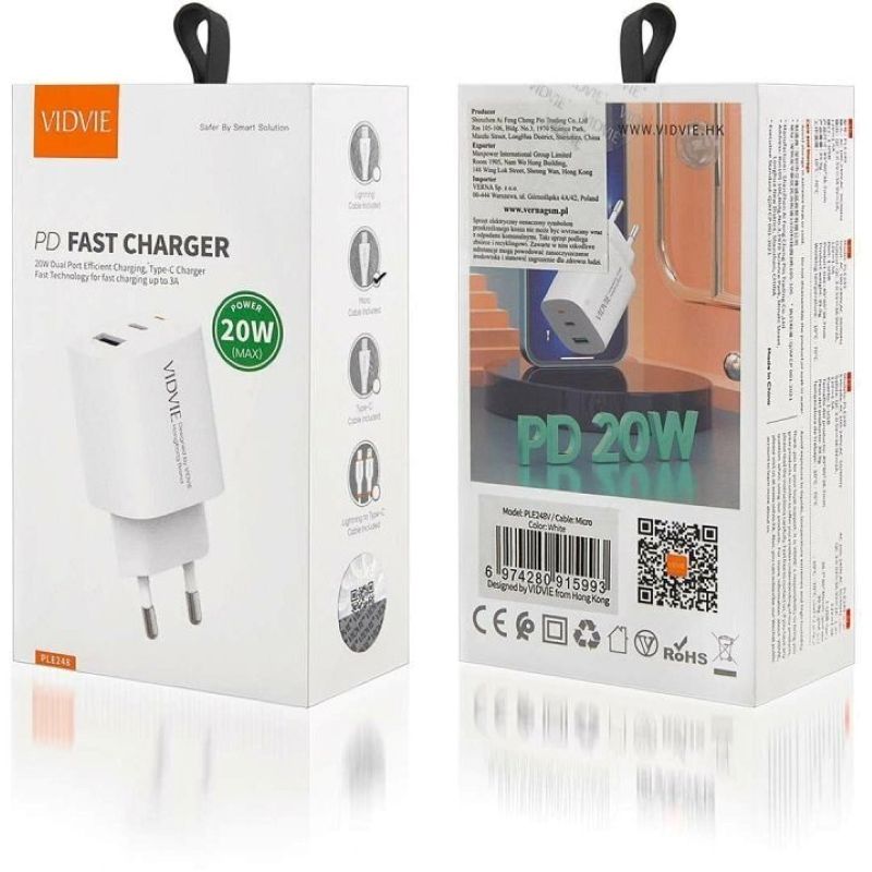 آداپتور 20 وات ویدوی مدل VIDVIE PLE248  PD