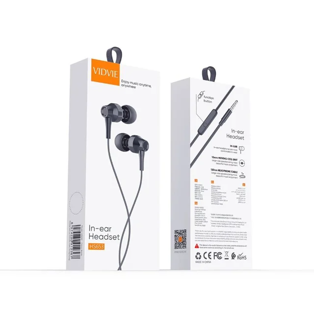 هندزفری سیمی ویدوی مدل vidvie HS653